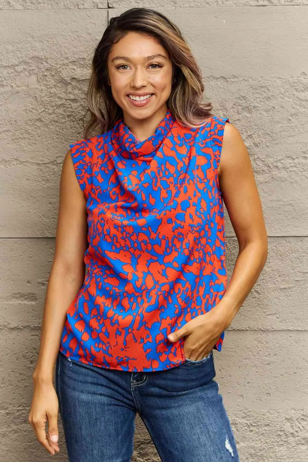 🌸 Printed Round Neck Tank Top 🌸