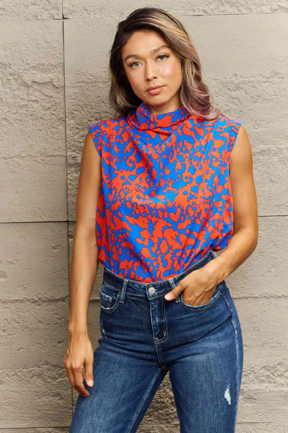 🌸 Printed Round Neck Tank Top 🌸