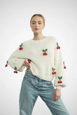 3D Cherry Sweater