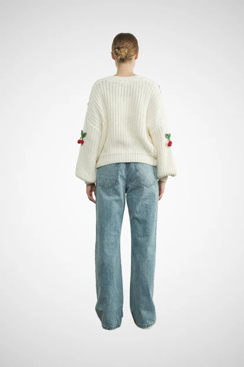 3D Cherry Sweater