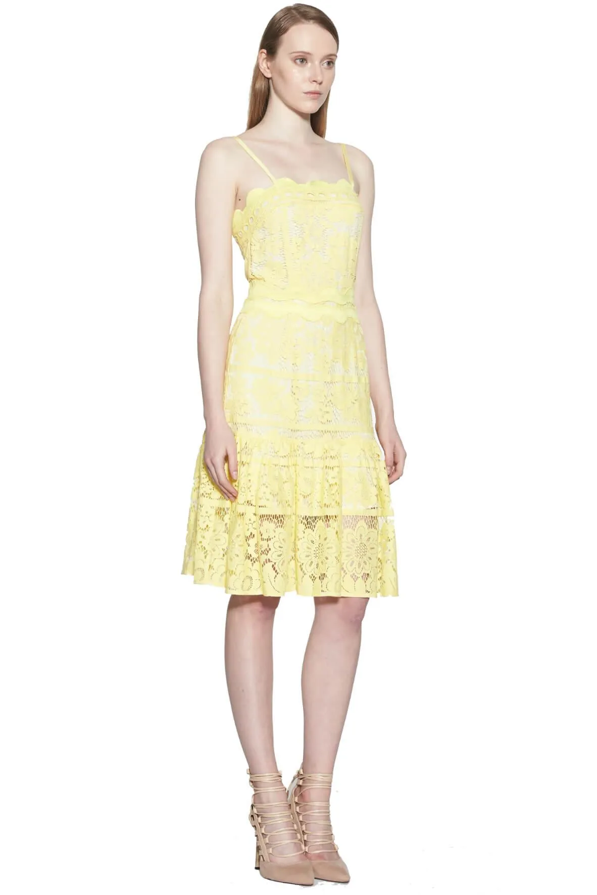 Andrea Sleeveless Mini Dress Yellow