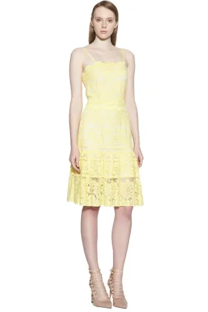 Andrea Sleeveless Mini Dress Yellow