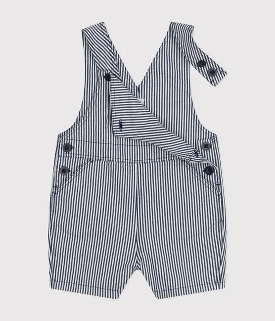 Baby Short Striped Overalls