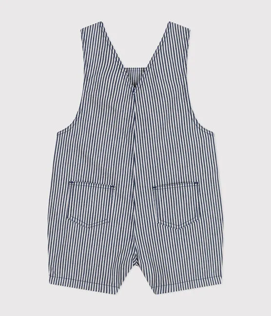 Baby Short Striped Overalls