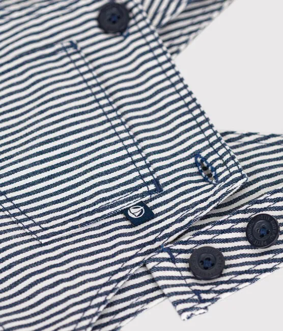 Baby Short Striped Overalls