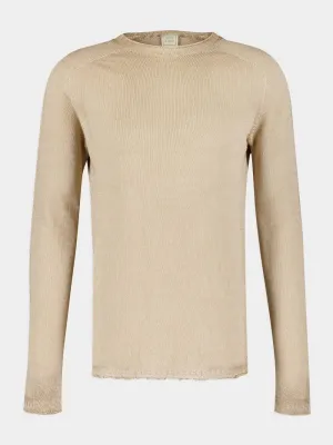Beige Linen Sweater