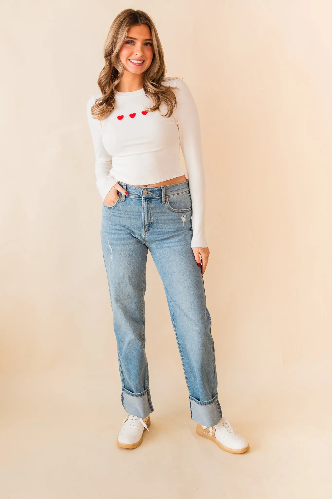 Benson High Rise Regular Straight Jean