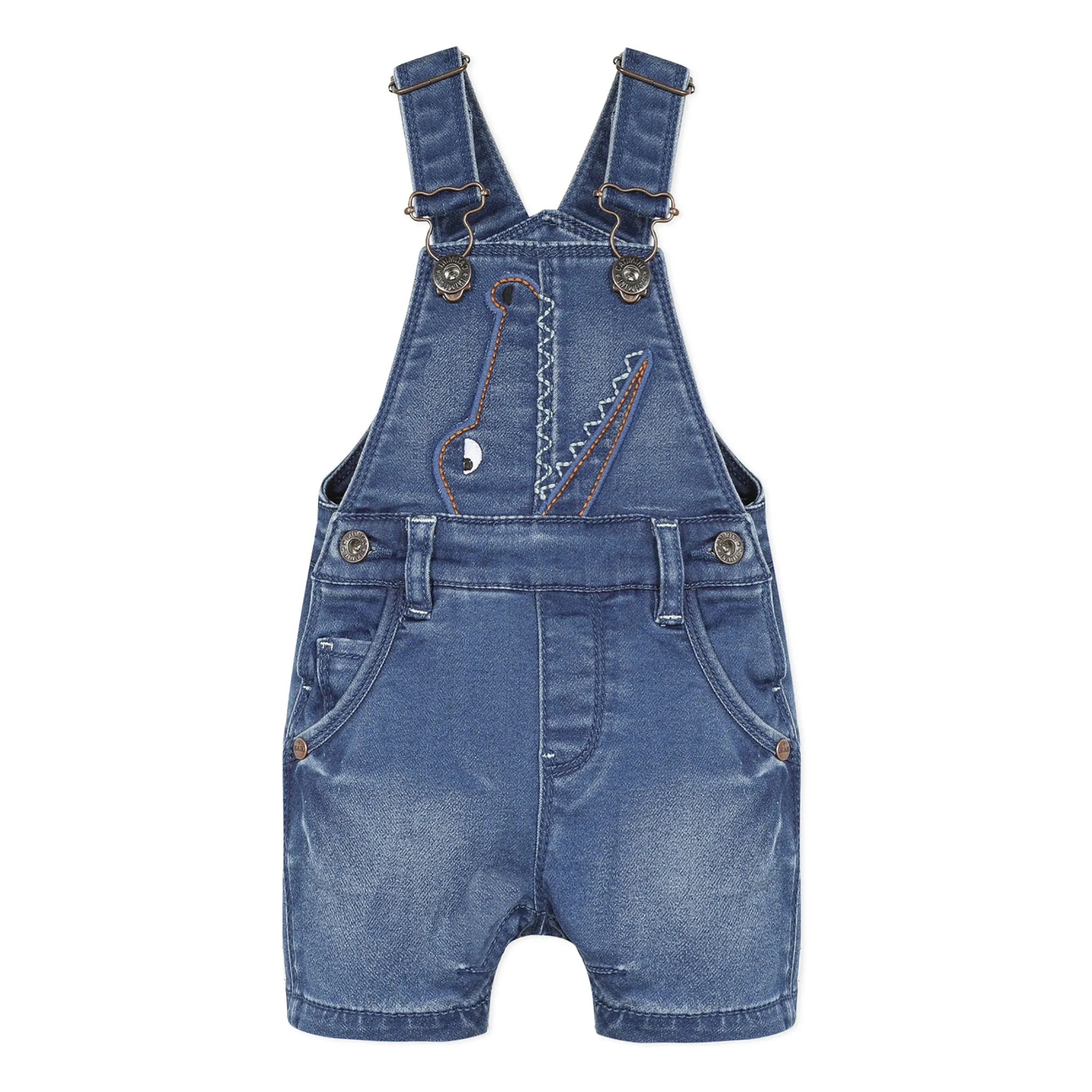 CATIMINI Denim short overalls