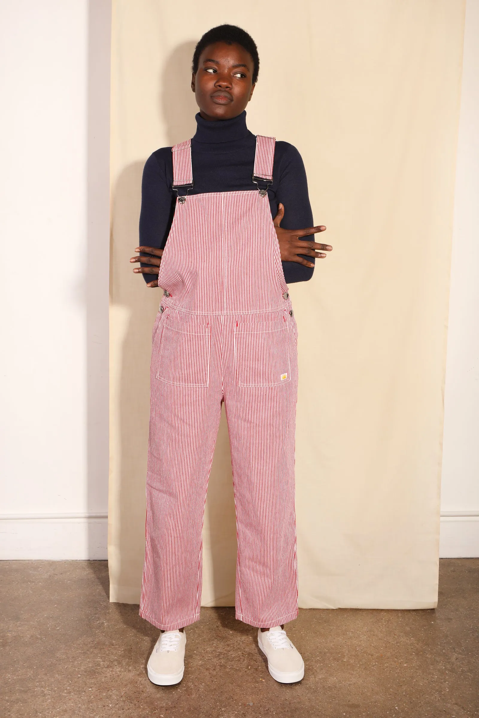 Connor Dungarees Red Ticking