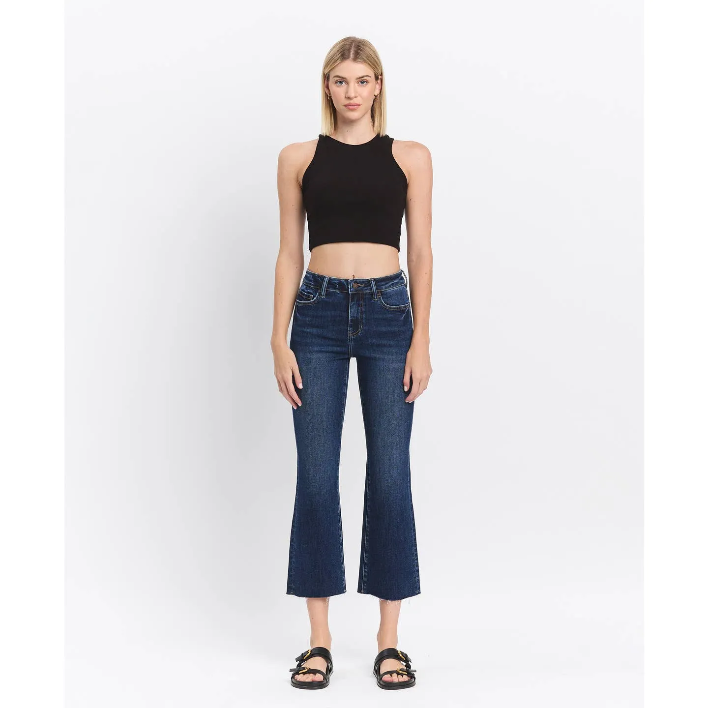 Curvy Lovervet High Rise Clean Cut Kick Flare