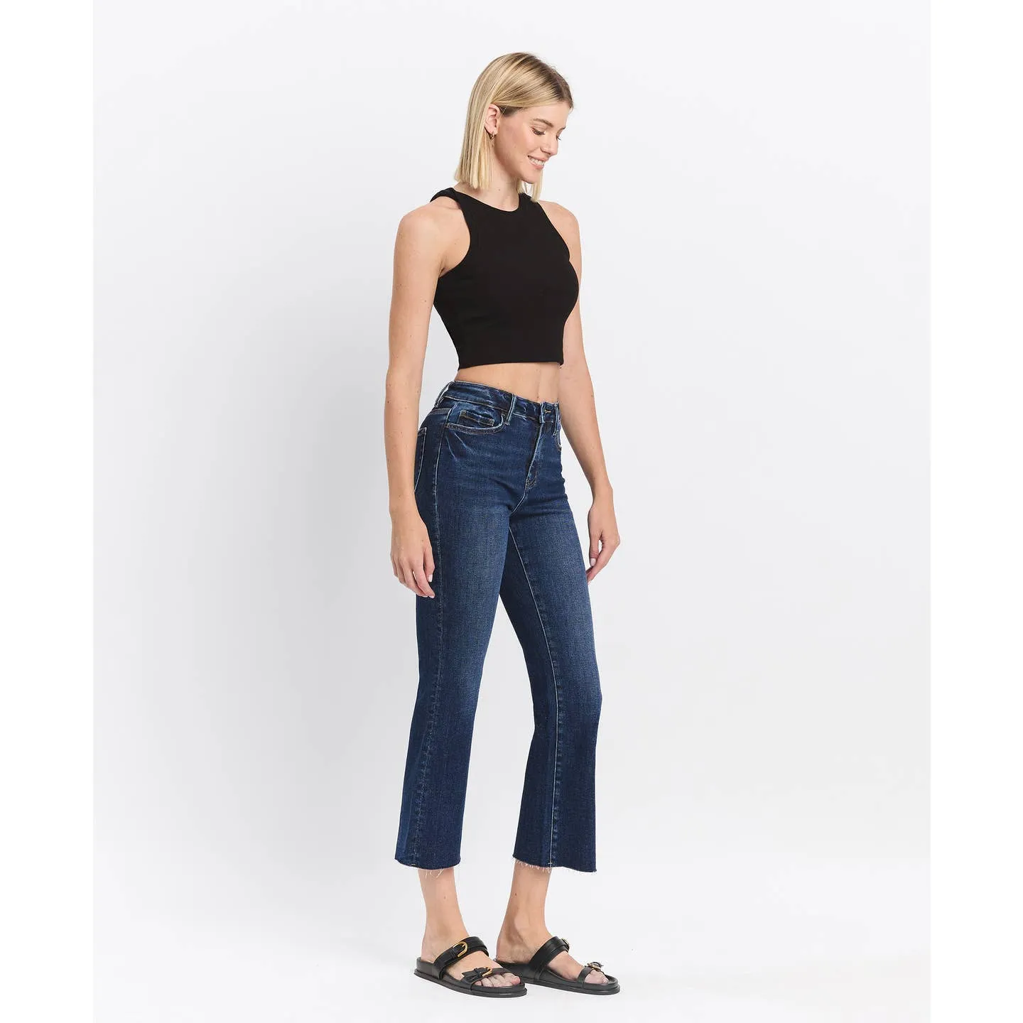Curvy Lovervet High Rise Clean Cut Kick Flare