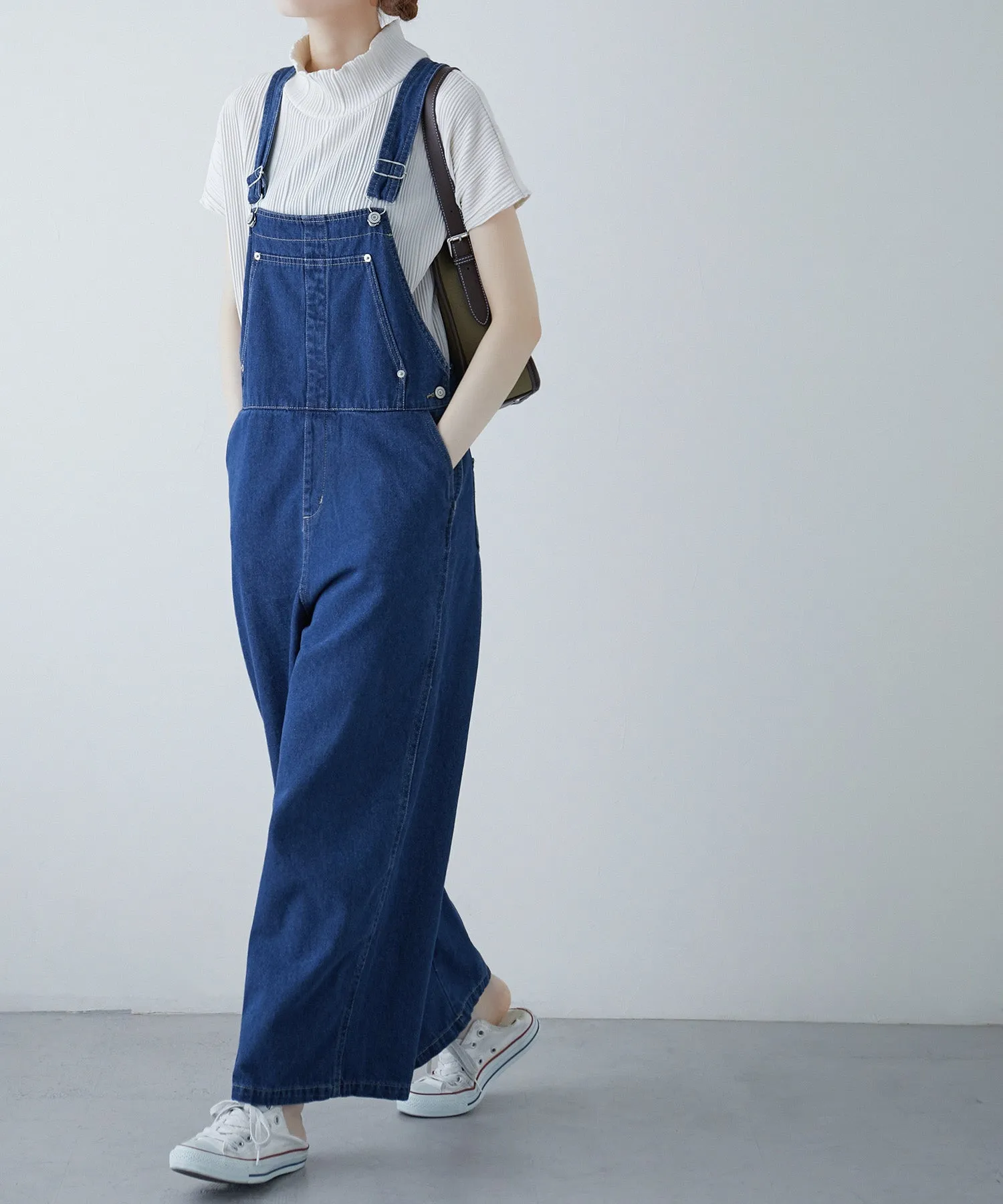Denim loose over-all