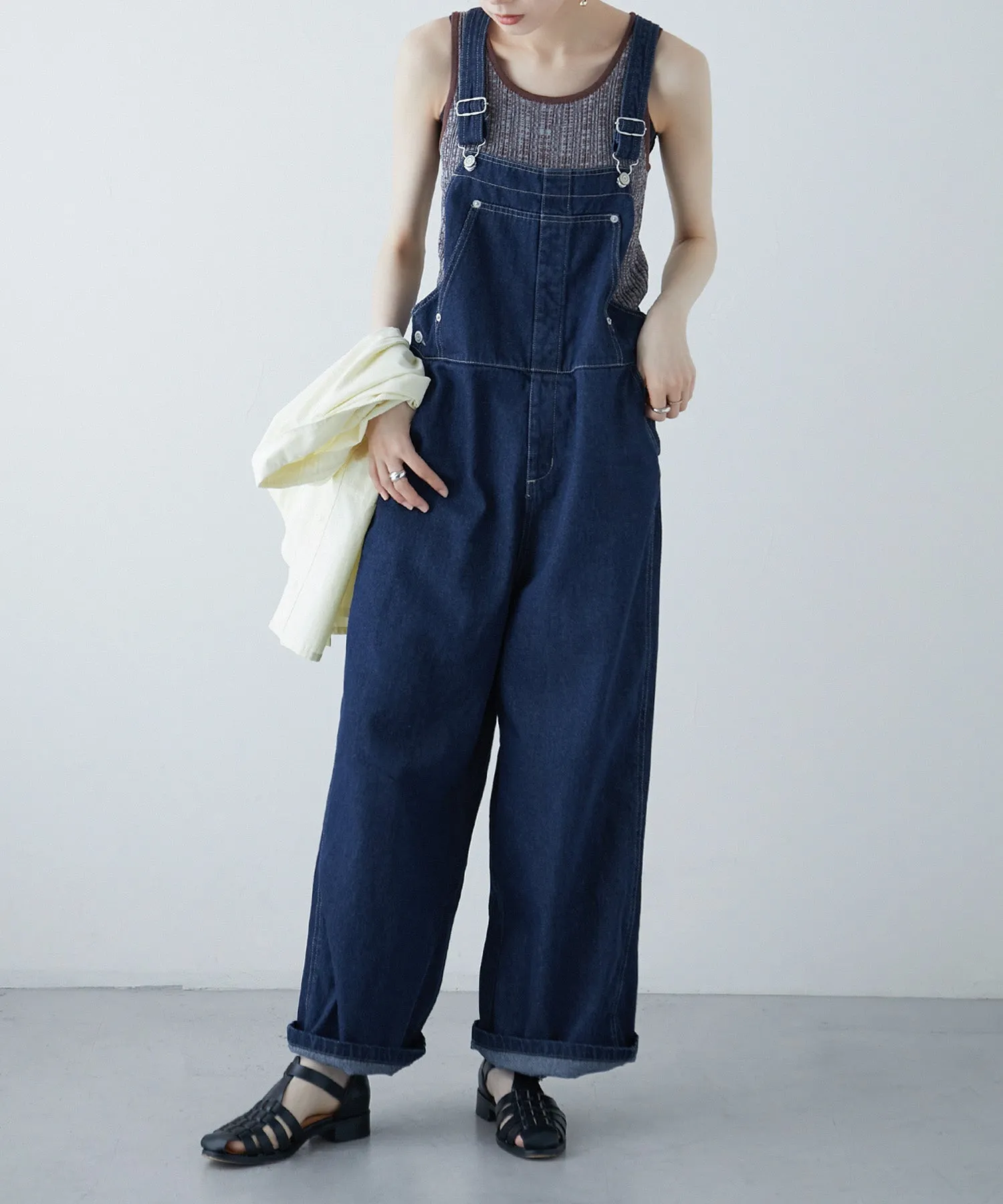 Denim loose over-all