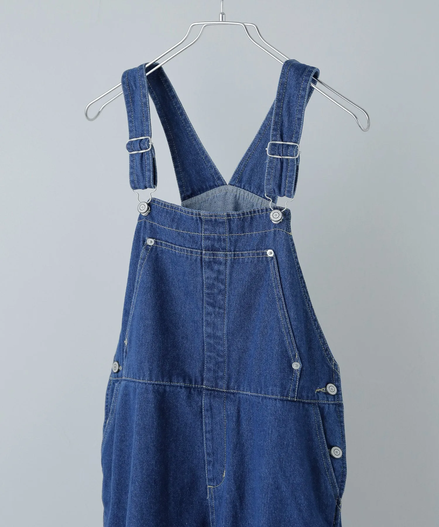 Denim loose over-all