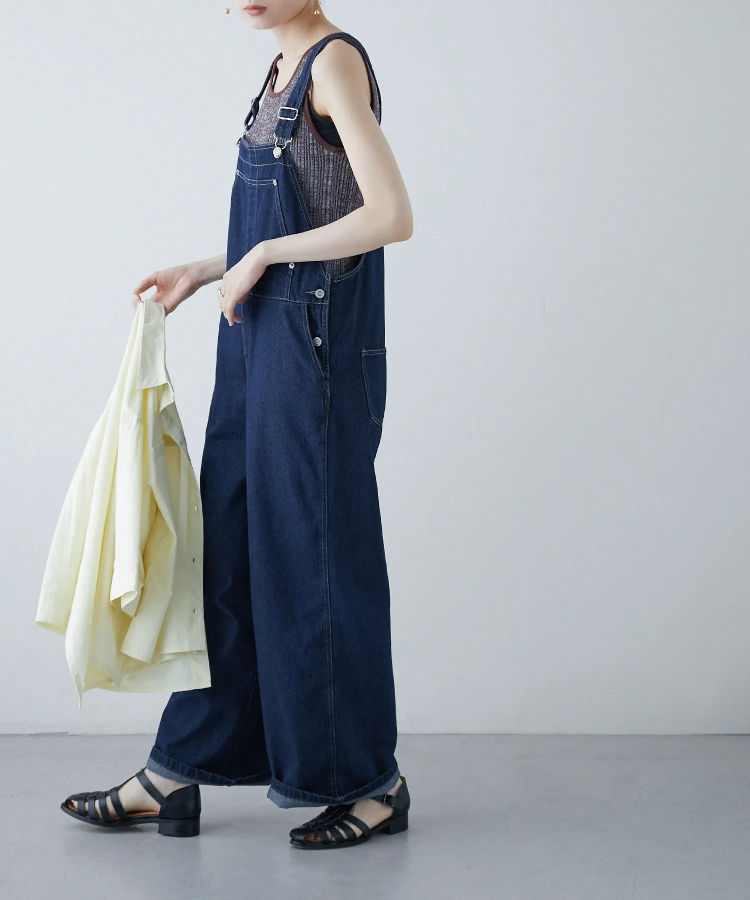 Denim loose over-all
