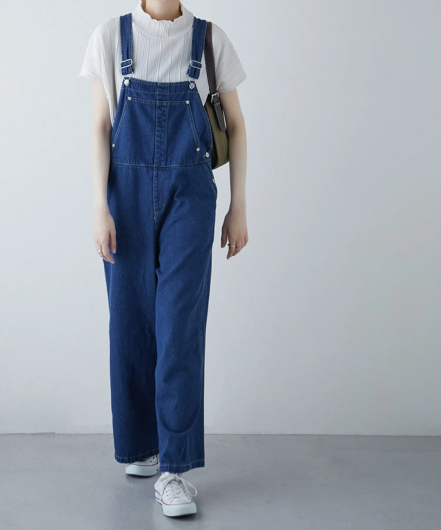 Denim loose over-all