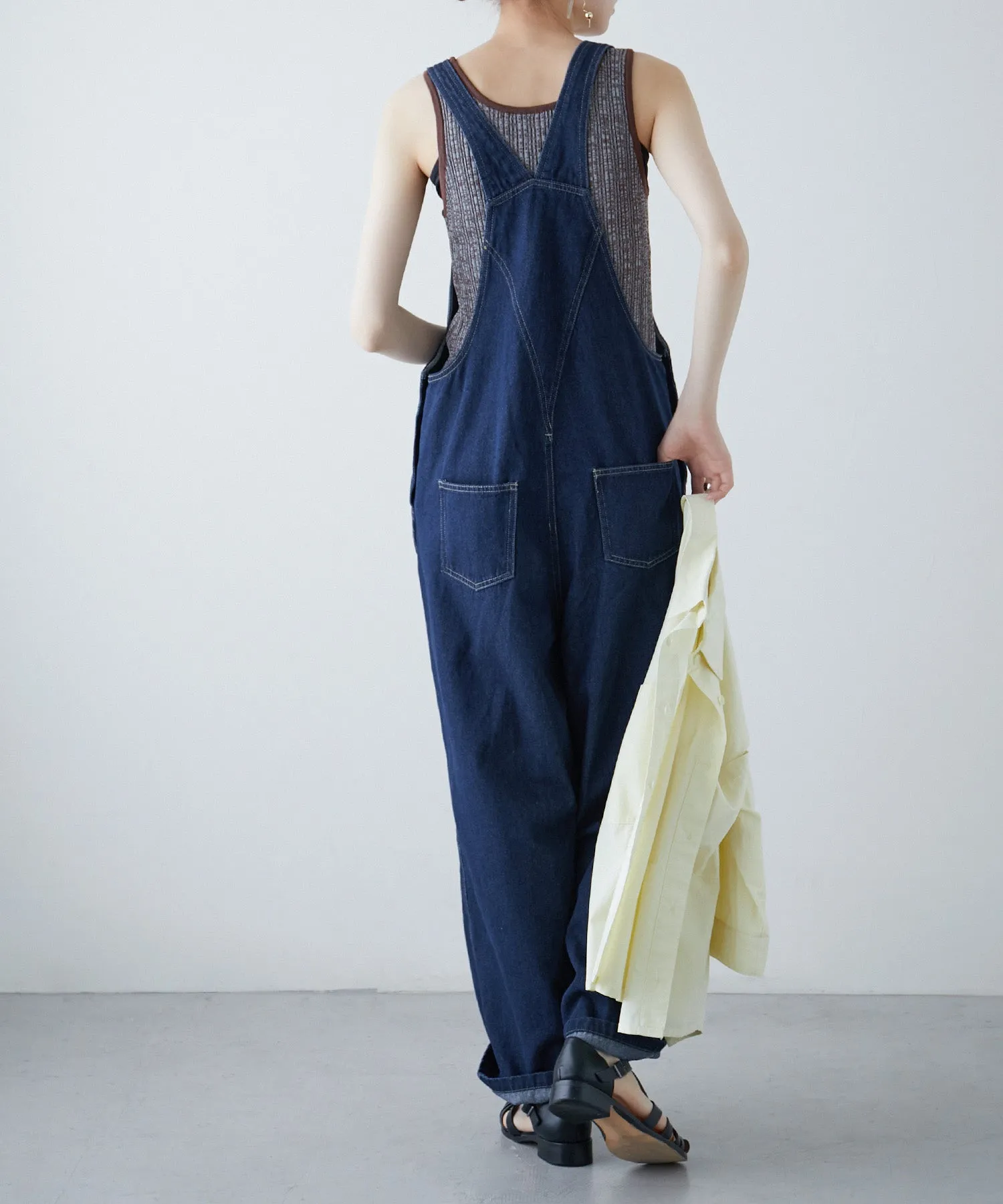 Denim loose over-all