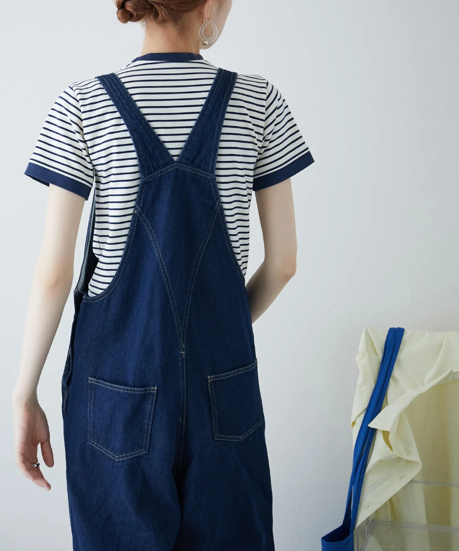 Denim loose over-all