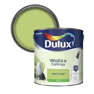 Dulux Silk Emulsion Paint For Walls And Ceilings - Kiwi Crush 2.5L