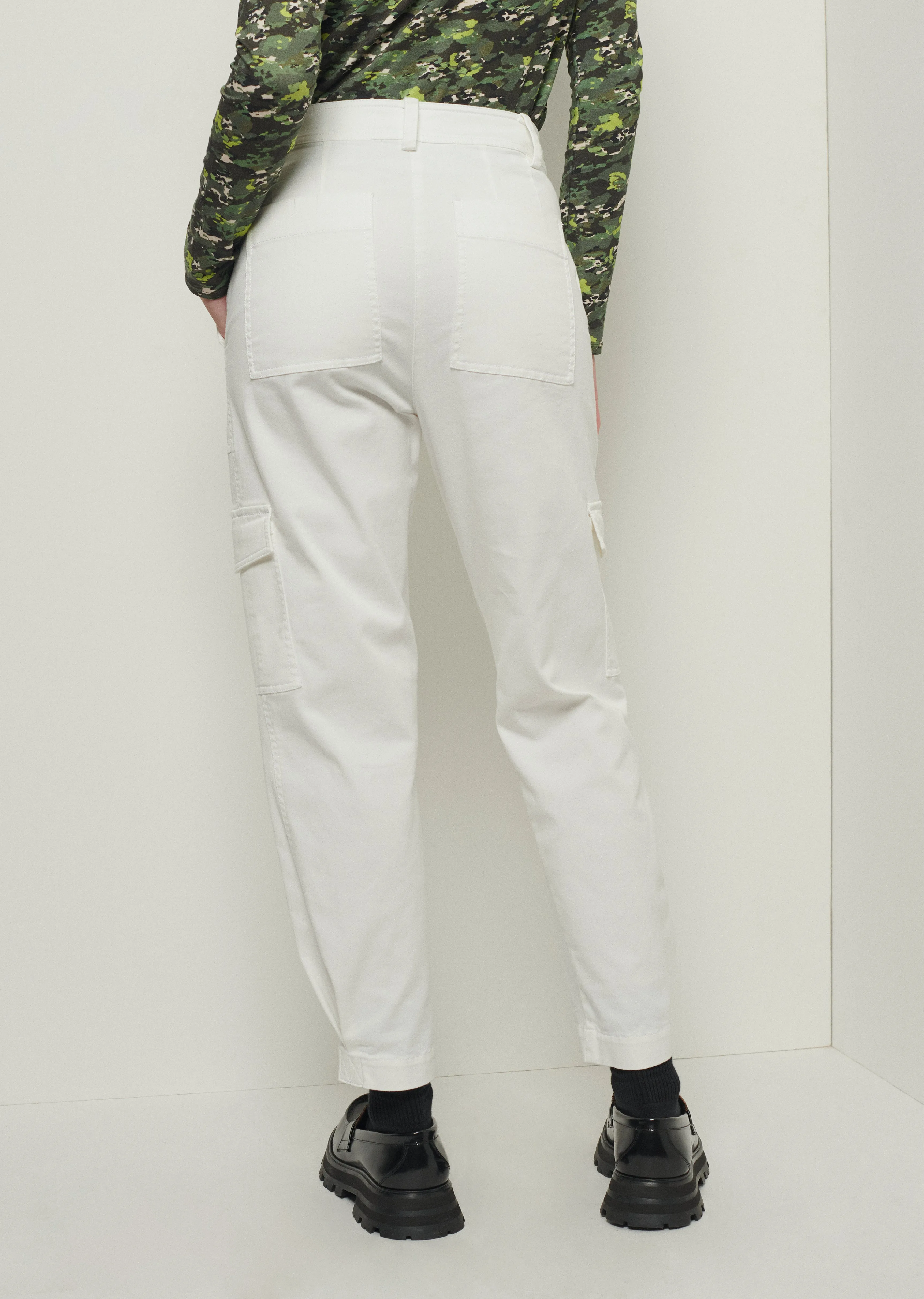 Elian Utility Pants - Washed White