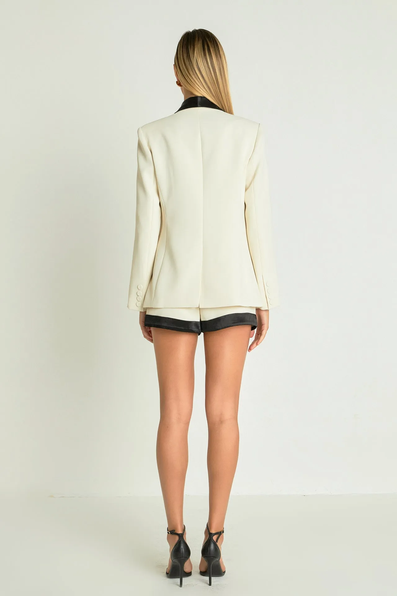 Endless Rose - Satin Lapel Blazer