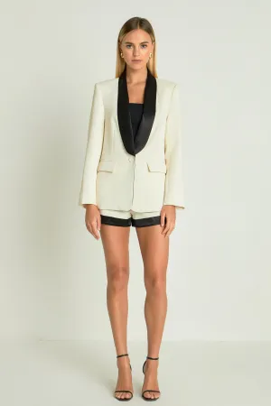 Endless Rose - Satin Lapel Blazer