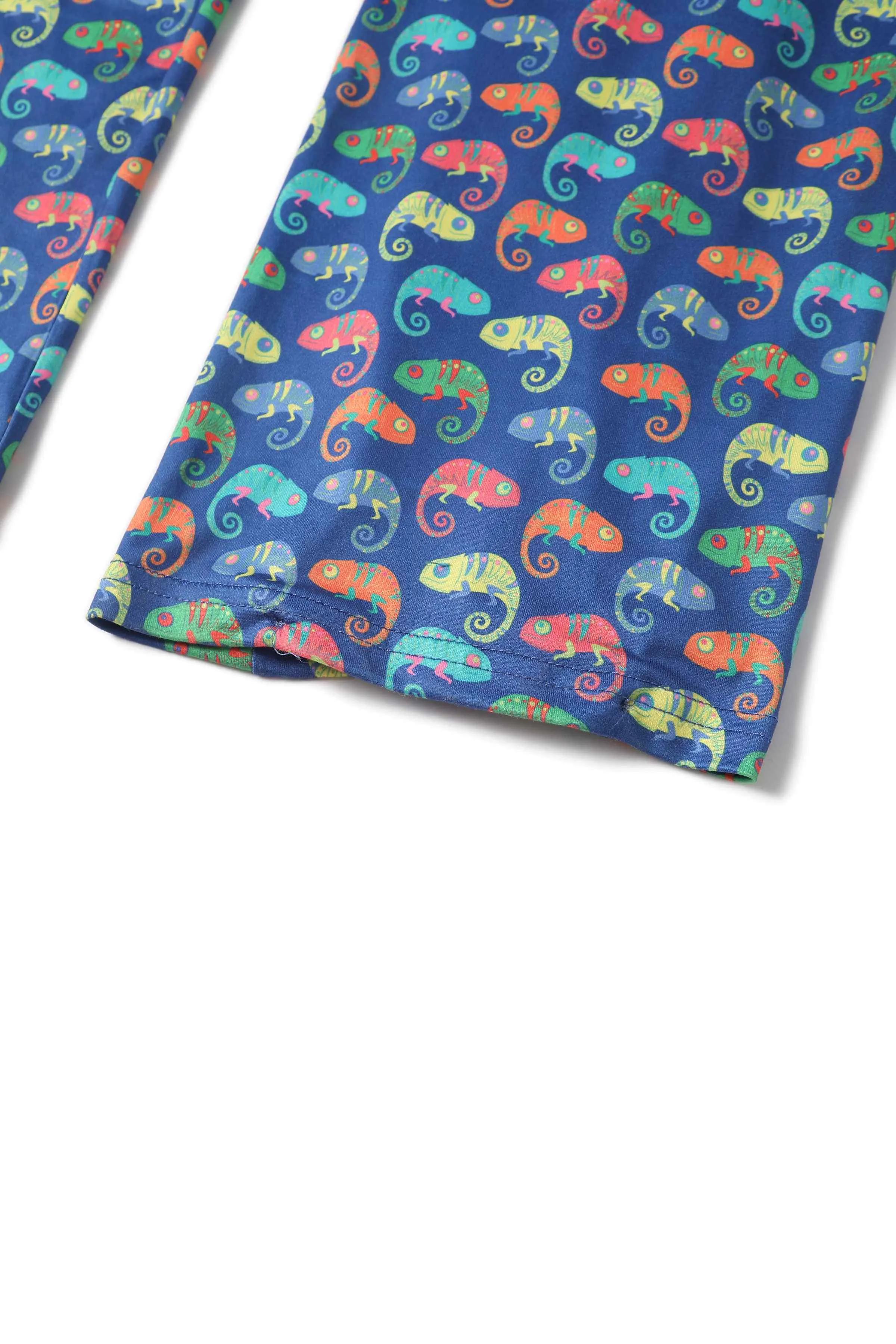 Esther Colourful Chameleon Jumpsuit In Blue