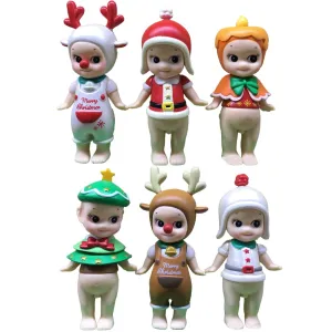 everyday Sonny Angel HIPPERS Cat Life Series - 18 Pcs Blind Box - Mini Figure Blind Box Clearance! H - Christmas Series
