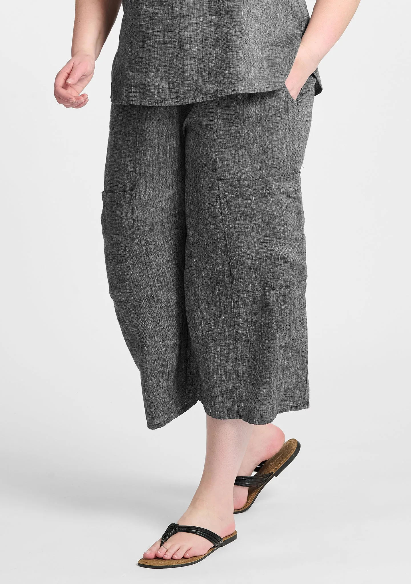 Flattering Crop - Linen Pants - FINAL SALE