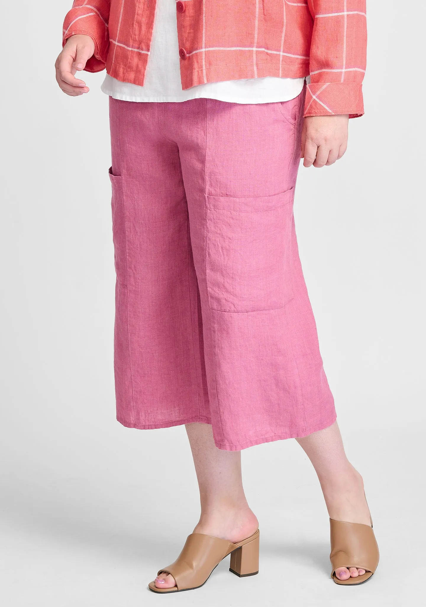 Flattering Crop - Linen Pants - FINAL SALE