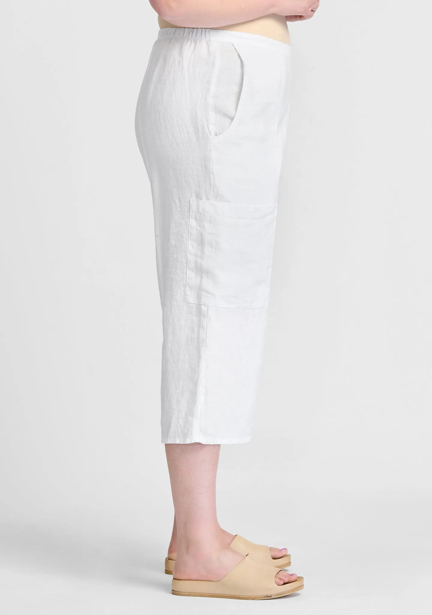 Flattering Crop - Linen Pants - FINAL SALE
