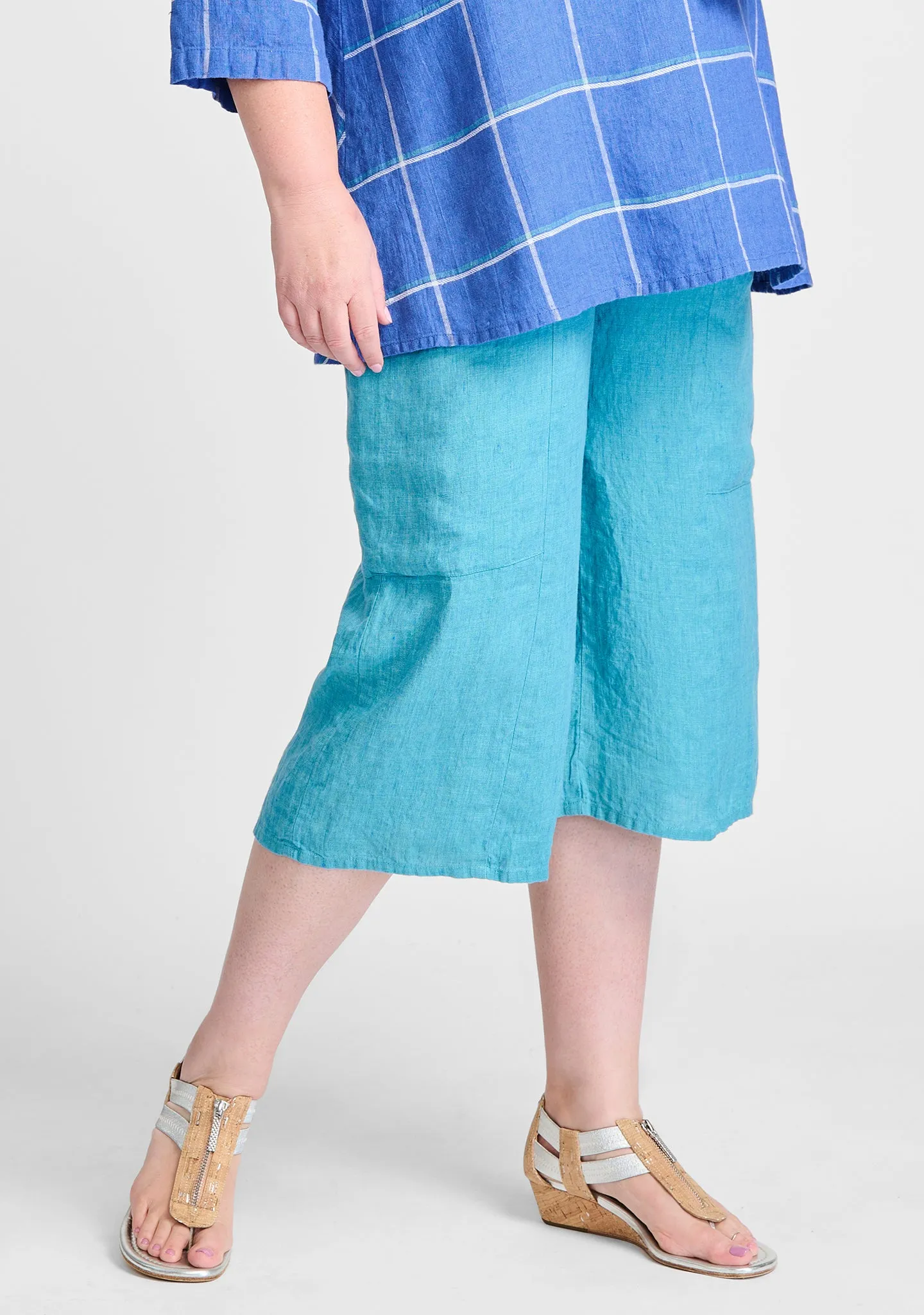 Flattering Crop - Linen Pants - FINAL SALE
