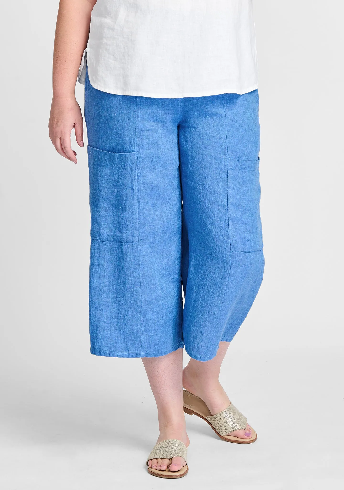 Flattering Crop - Linen Pants - FINAL SALE