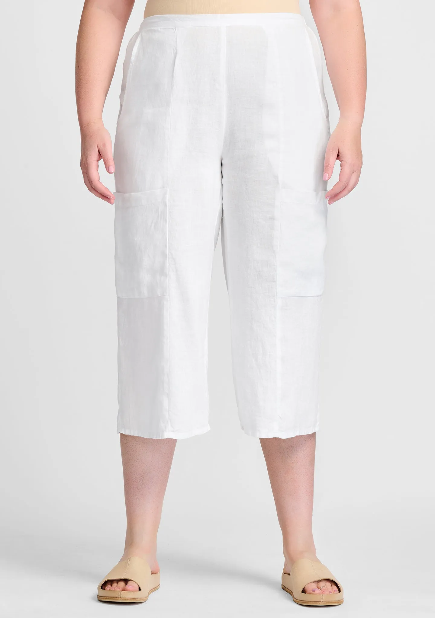 Flattering Crop - Linen Pants - FINAL SALE