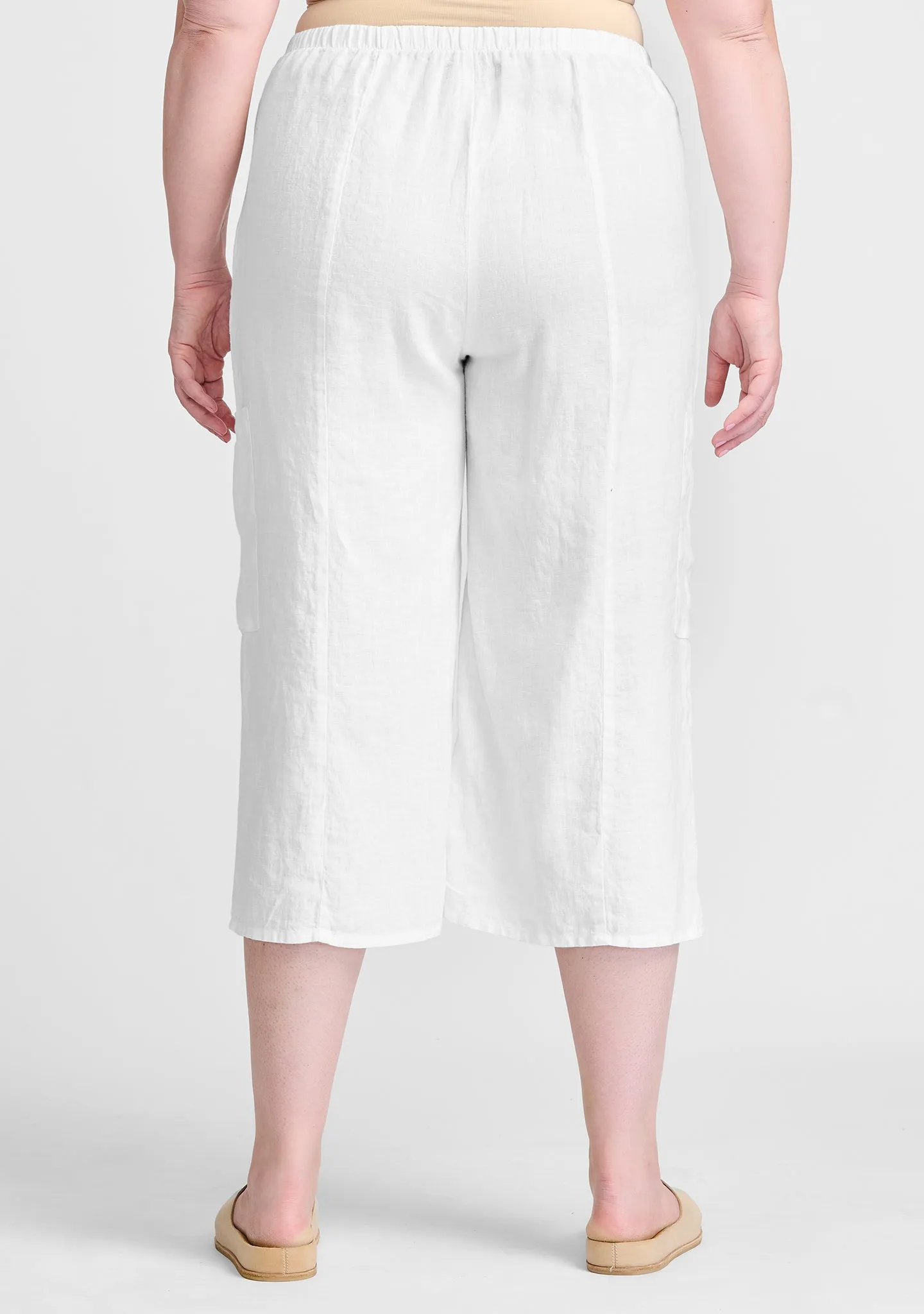 Flattering Crop - Linen Pants - FINAL SALE