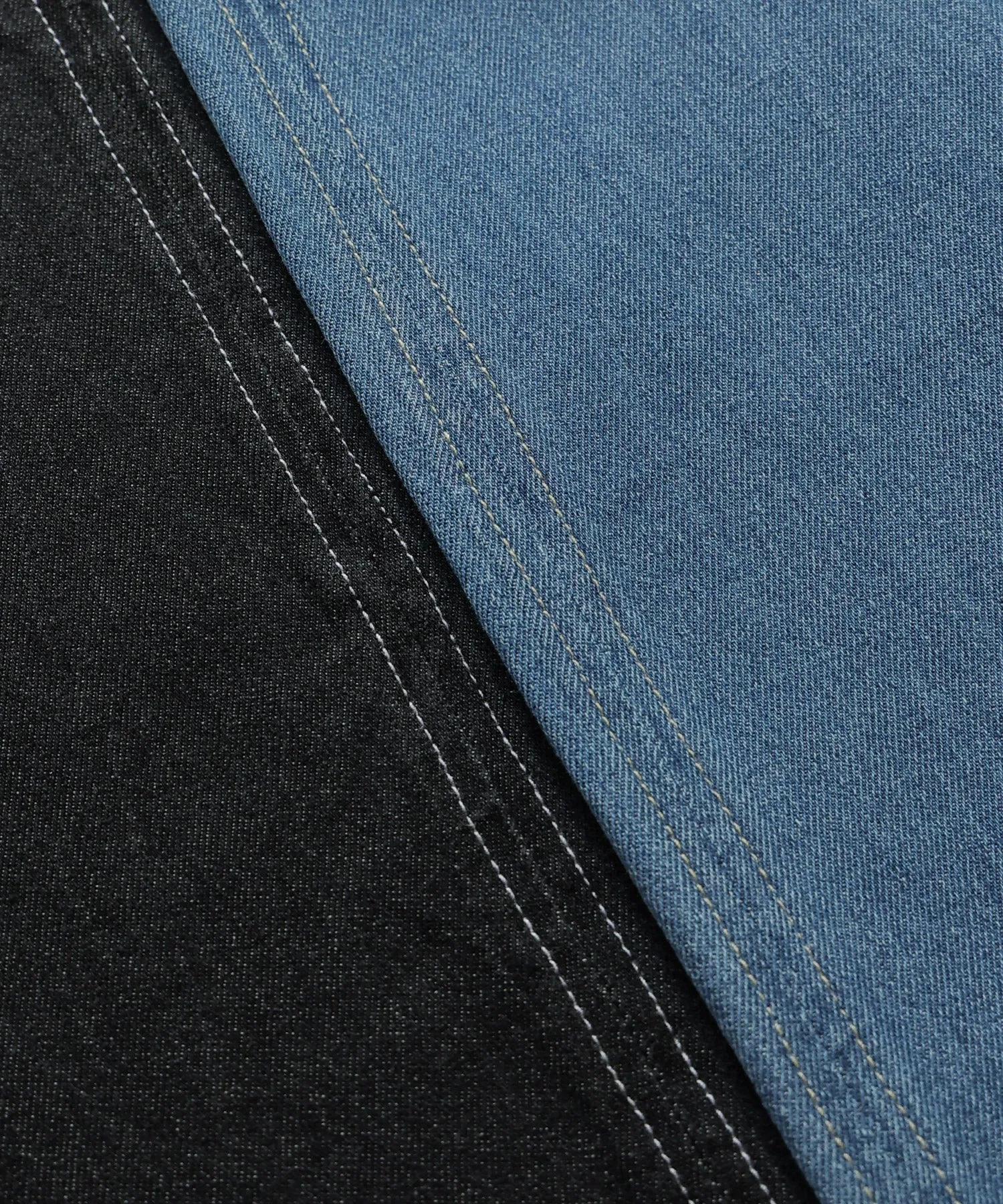 Gathered strap denim one-piece