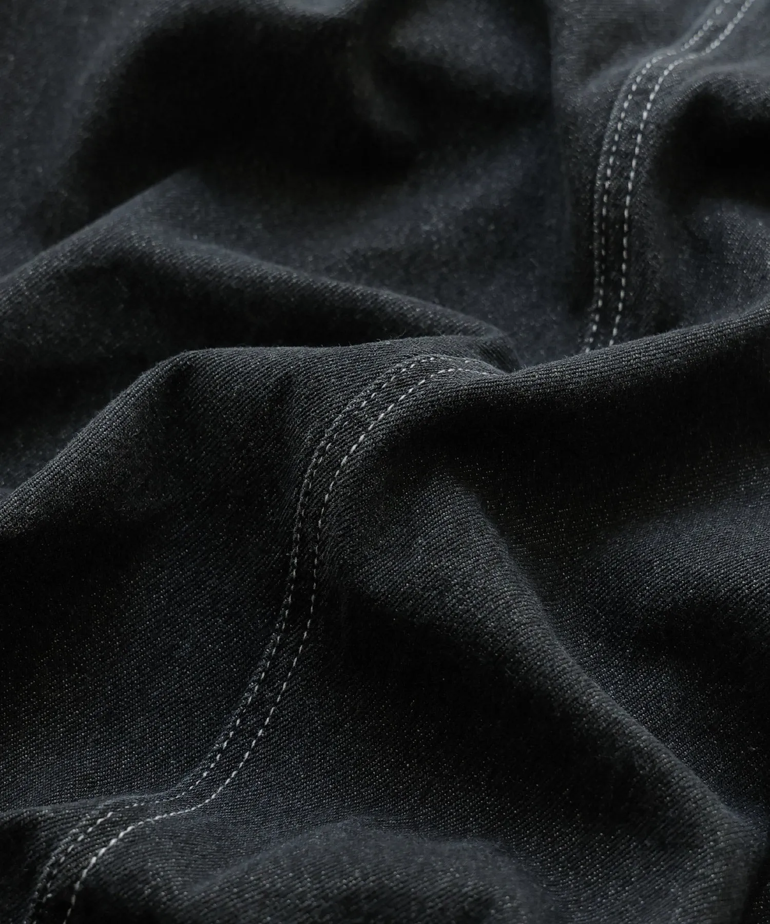 Gathered strap denim one-piece