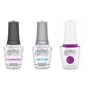 Gelish Combo - Base, Top & Carnaval Hangover