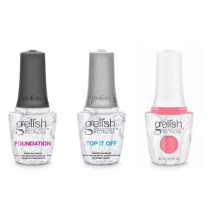Gelish Combo - Base, Top & Pacific Sunset