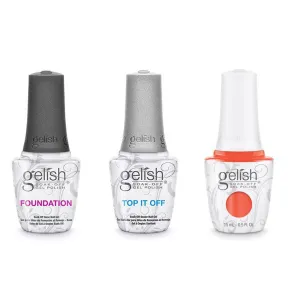 Gelish Combo - Base, Top & Tiki Tiki Laranga