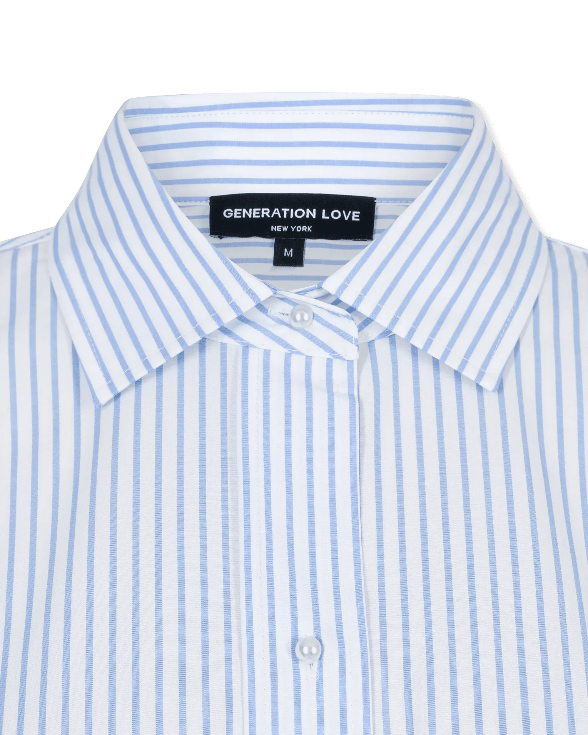 Generation Love Fiore Embellished Pinstripe Shirt