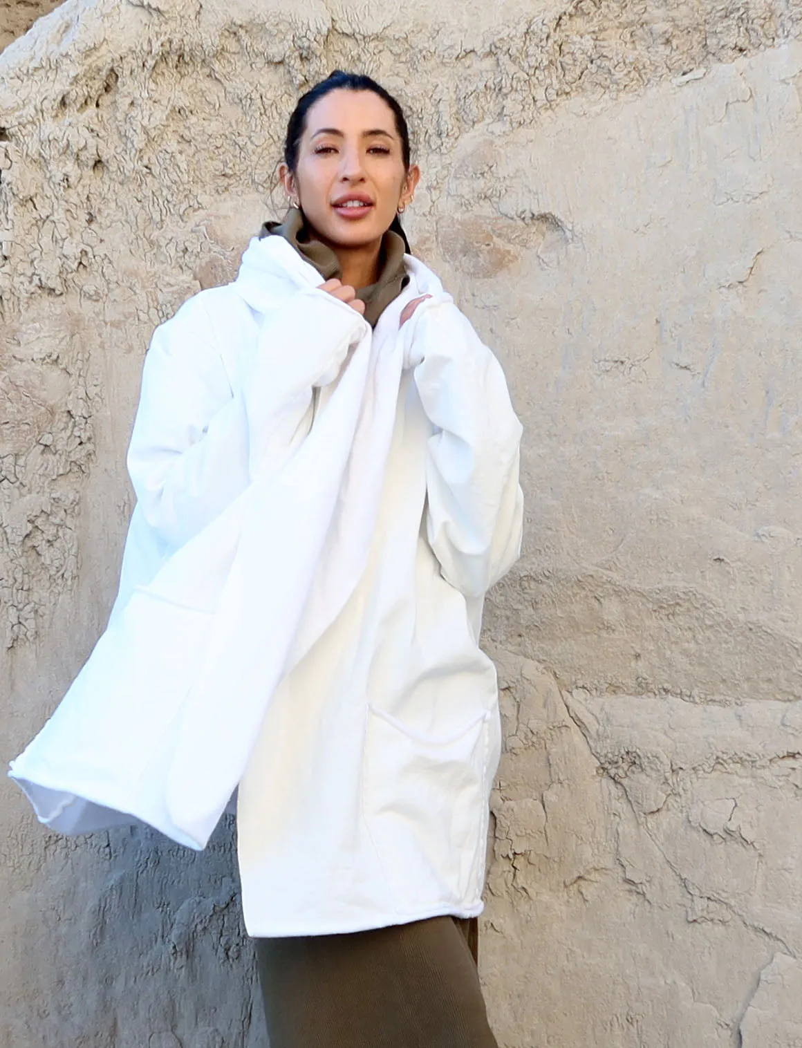 Hooded Winter Cocoon Jacket