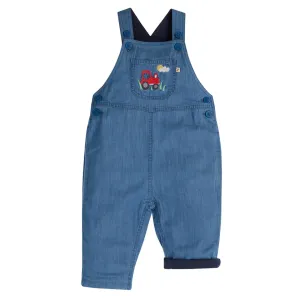 Hopscotch overalls- chambray/tractor