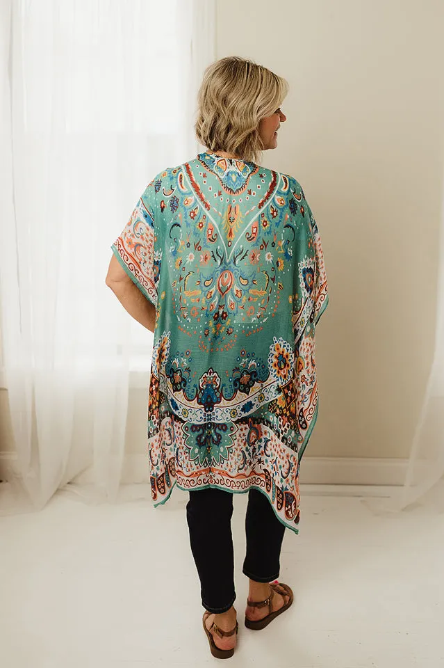 Intricate Flower Kimono