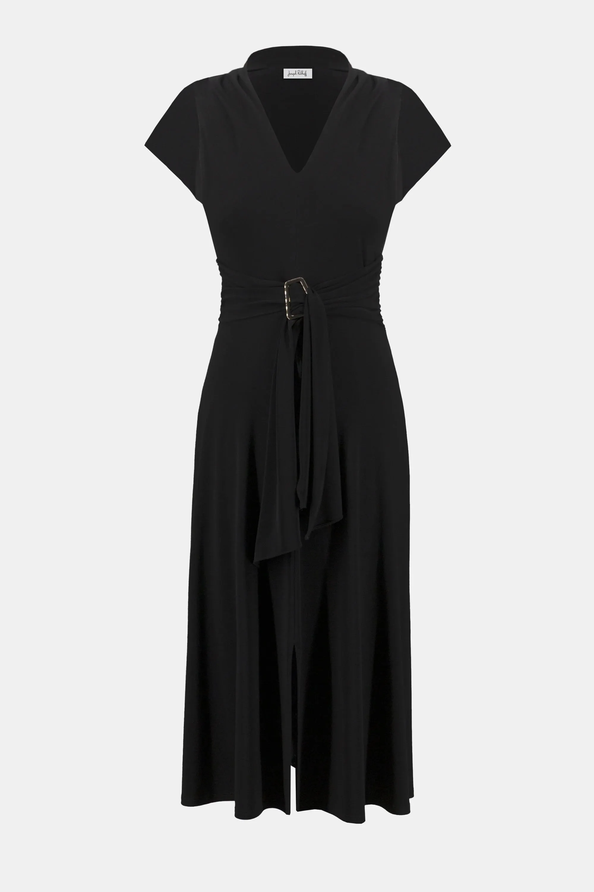 Joseph Ribkoff Black Silky Knit Fit and Flare Dress