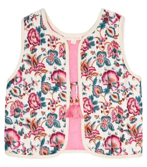 Louise Misha Oznale Floral Quilted Vest, Multicolor