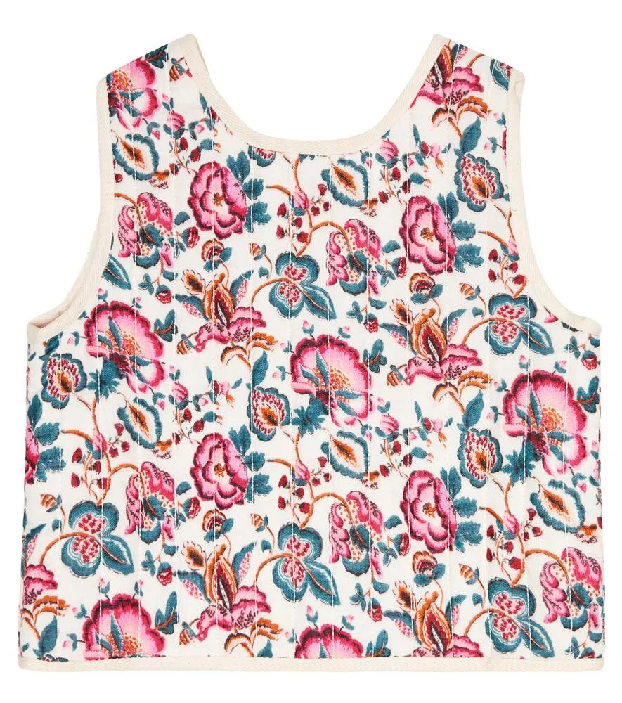 Louise Misha Oznale Floral Quilted Vest, Multicolor