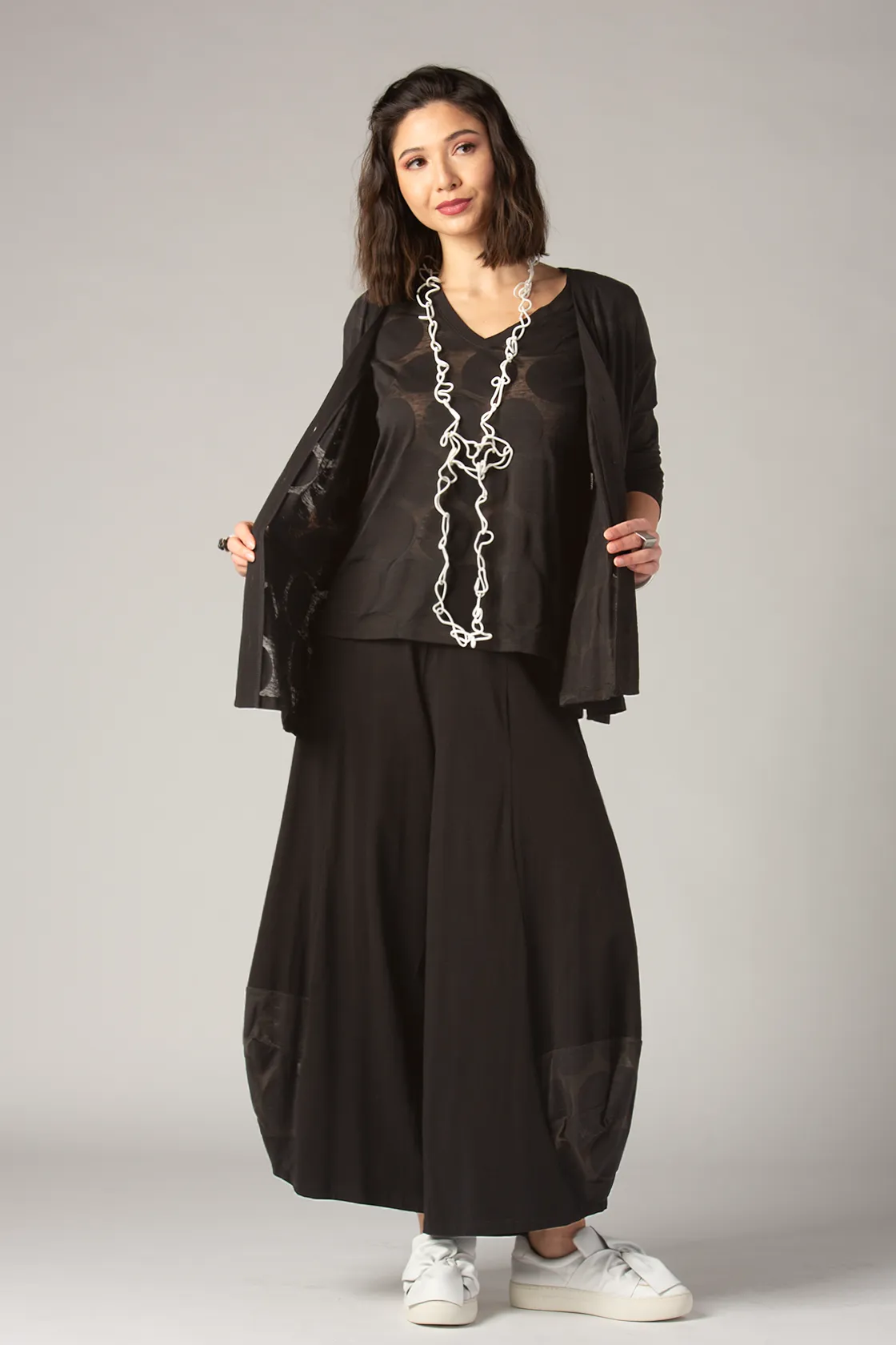 LUUKAA Dots Pant in Black Dots