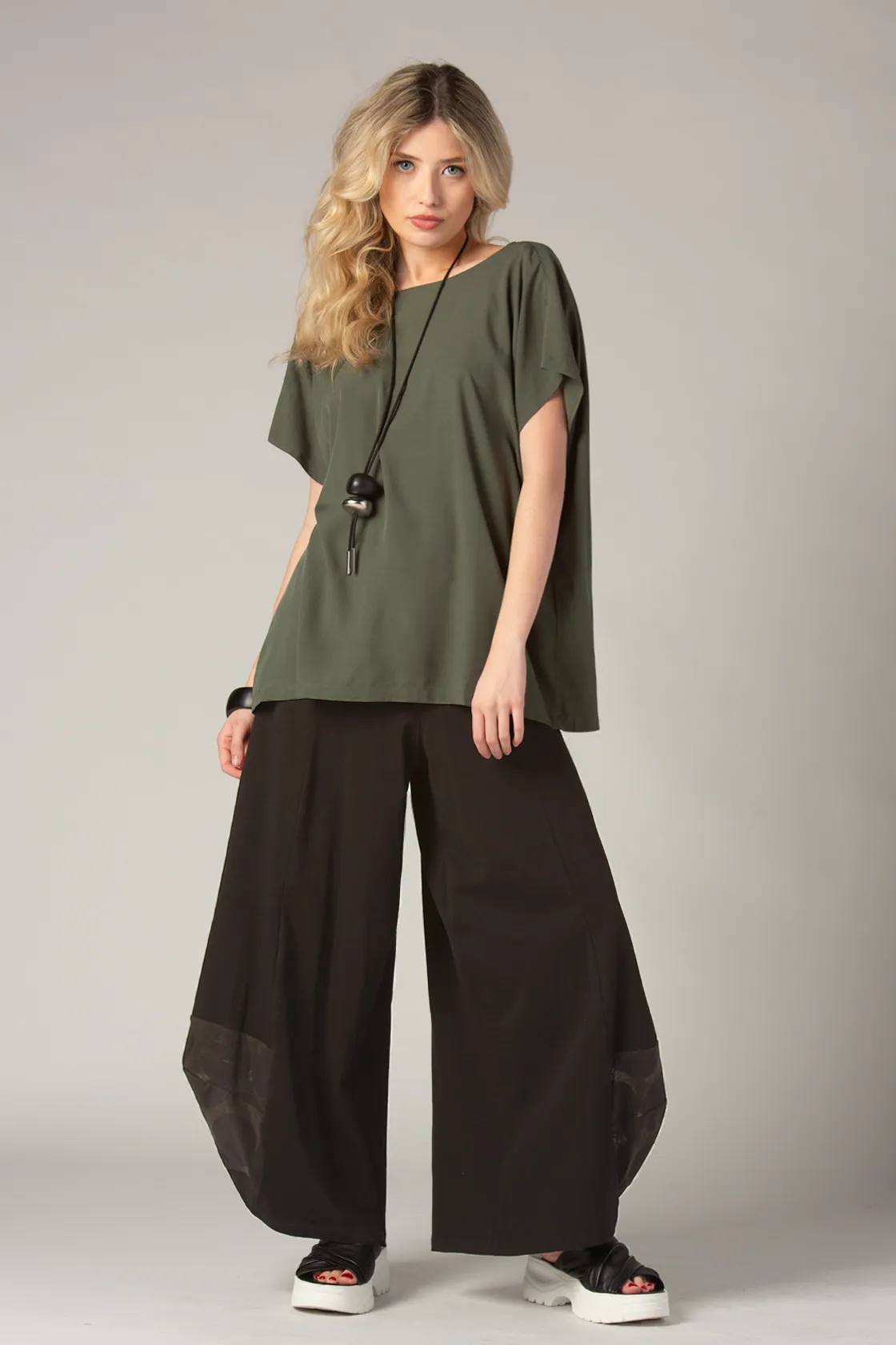 LUUKAA Dots Pant in Black Dots