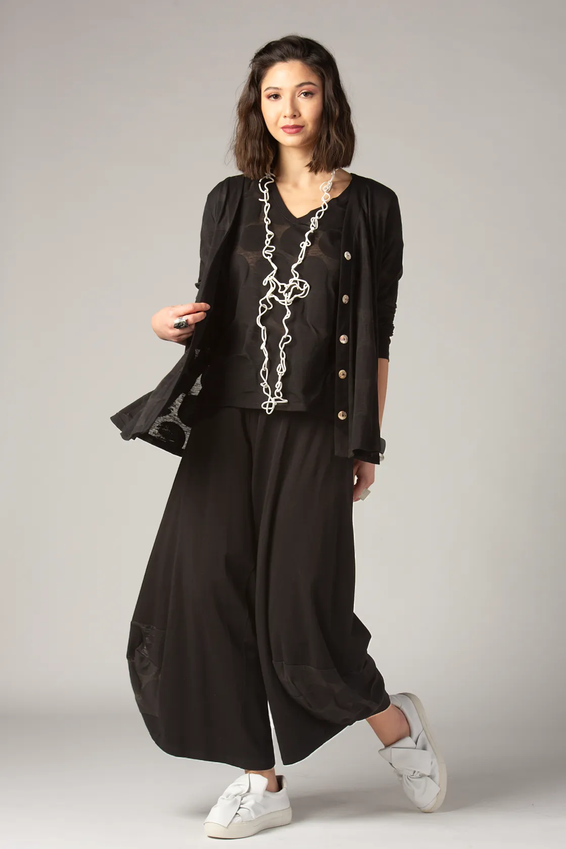 LUUKAA Dots Pant in Black Dots